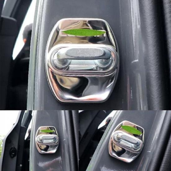 For Hyundai Tucson 2022-2024 Silver Steel Door Lock Buckle Protect Cover Trim