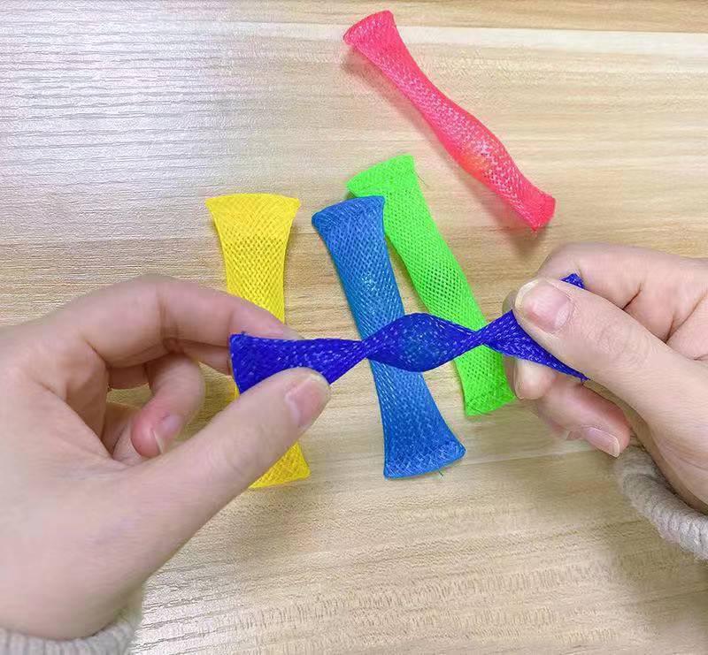 Cross-border Woven Mesh Tube Bead Stress Relief Toy