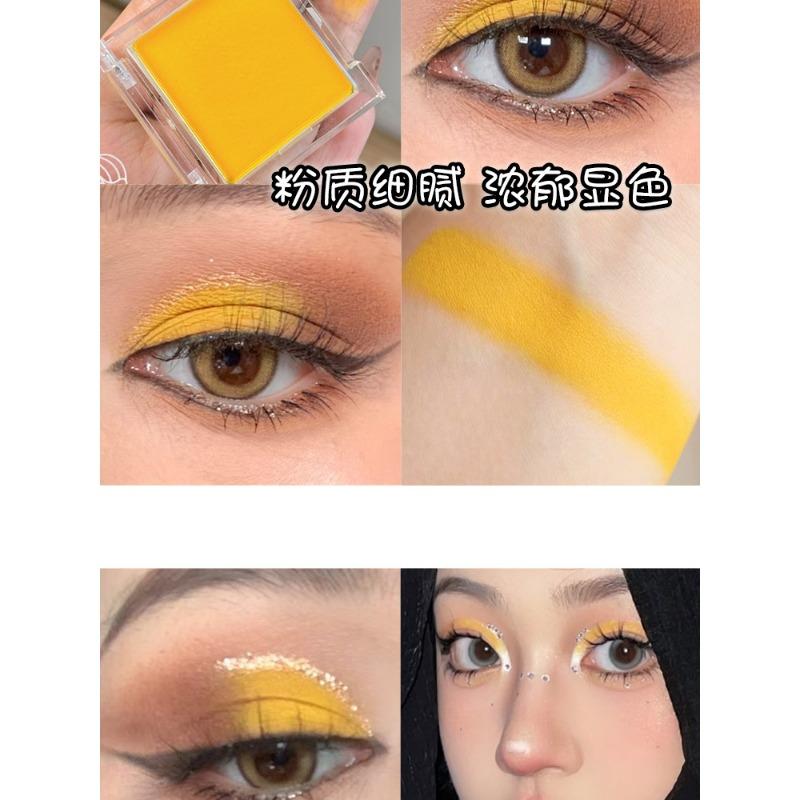 High Pigmentation Matte Single Color Eyeshadow Easy Coloring For Stage Daily Makeup