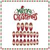Almond Shaped False Nail Snowflake Red ABS Press On Set Salon Quality Durability For Sensitive Skin And Active Users