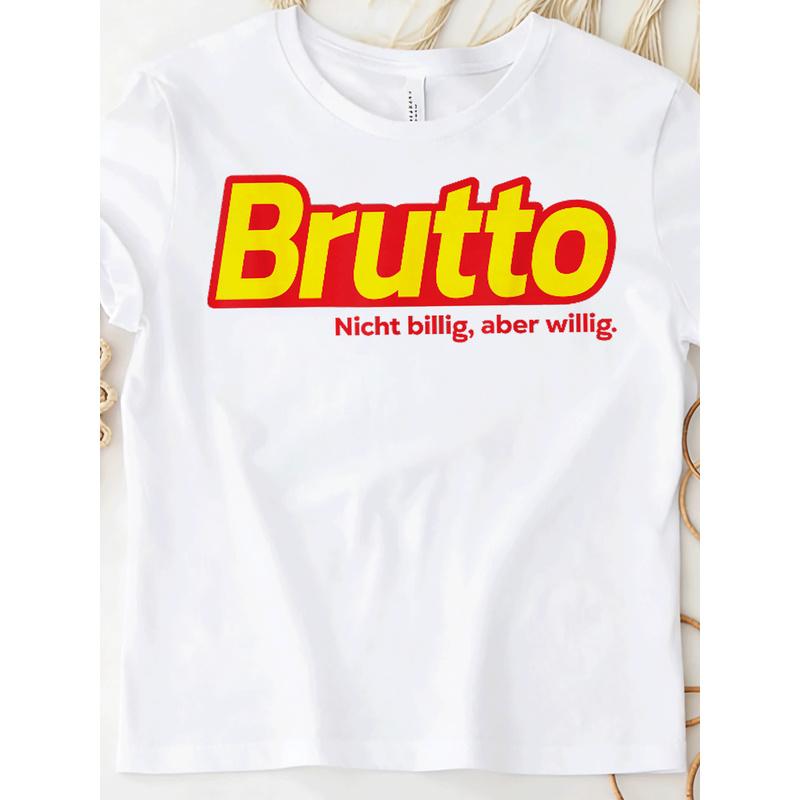 Brutto- Lustiges Mallorca Outfit Lecker Bierchen Bier T-Shirt for Men Women Unisex All Season Funny T-Shirt, 180G