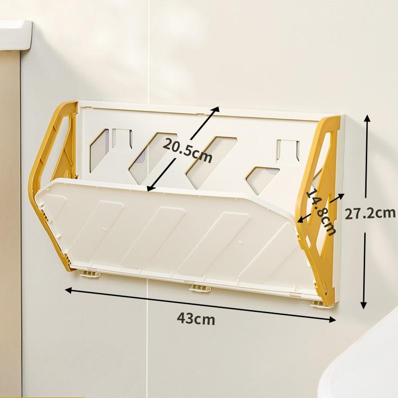 1PC Household Simple Folding Wall-mounted Shoe Rack No Punching Anti-theft Door Storage Wall-mounted Bathroom Slipper Rack