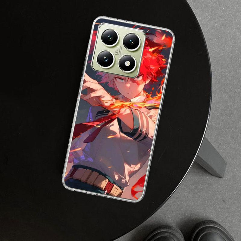 Todoroki Shoto MHA My Hero Phone Case Cover for Xiaomi Redmi Note 15 14 13 12 11 Pro Plus 14S 12S 11S 11T 11E 10S 10 Customized