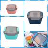 1100ml 1500ml Lunch Box Plastic Square Salad Box Portable   Fruit  Salad