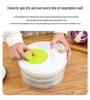 Manual Salad Spinner & Vegetable Dehydrator Basin with Fruit Drainer