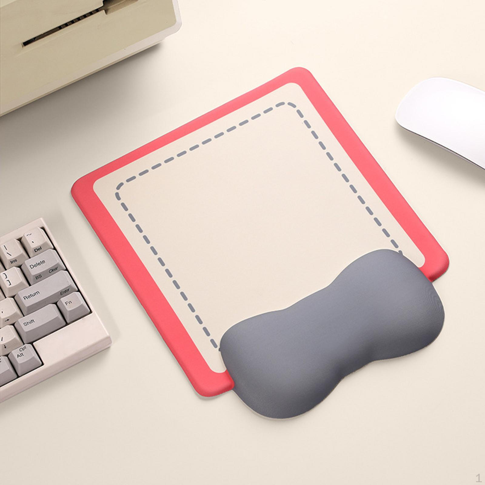 

Эргономичный коврик для мыши, компьютерный коврик, домашний мягкий, элегантный, новинка, подарок, силиконовая нескользящая основа розы красного