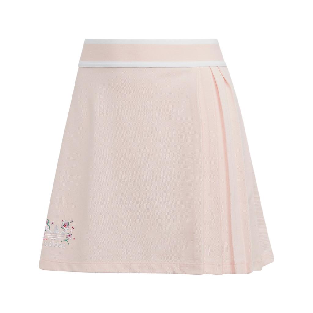 Adidas Originals Trefoil Cherry Blossom Limited Edition Floral Embroidered Sports Mini Skirt Women Bottoms Ice-Pink IP3758