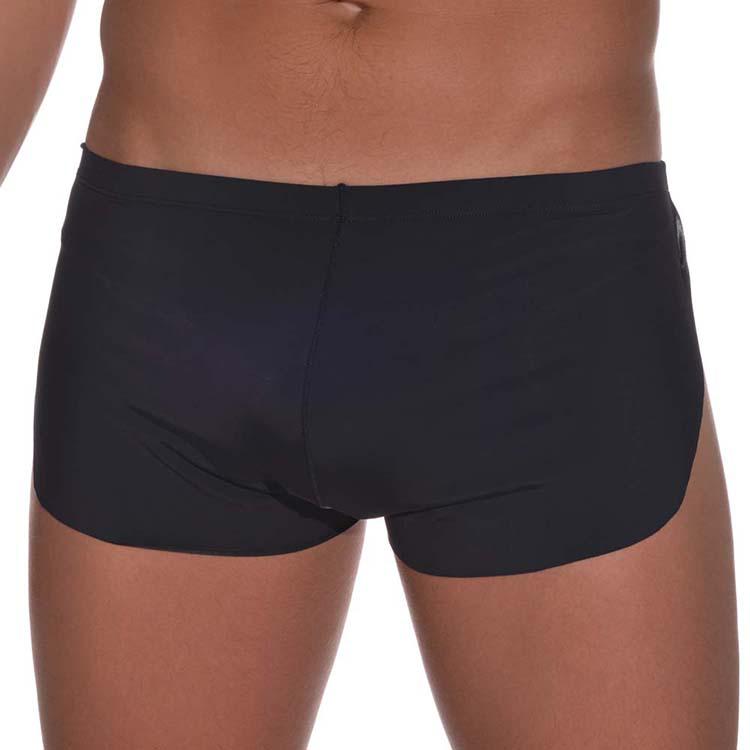 Men's Breathable Ice Silk Sleep Shorts with Side Slits