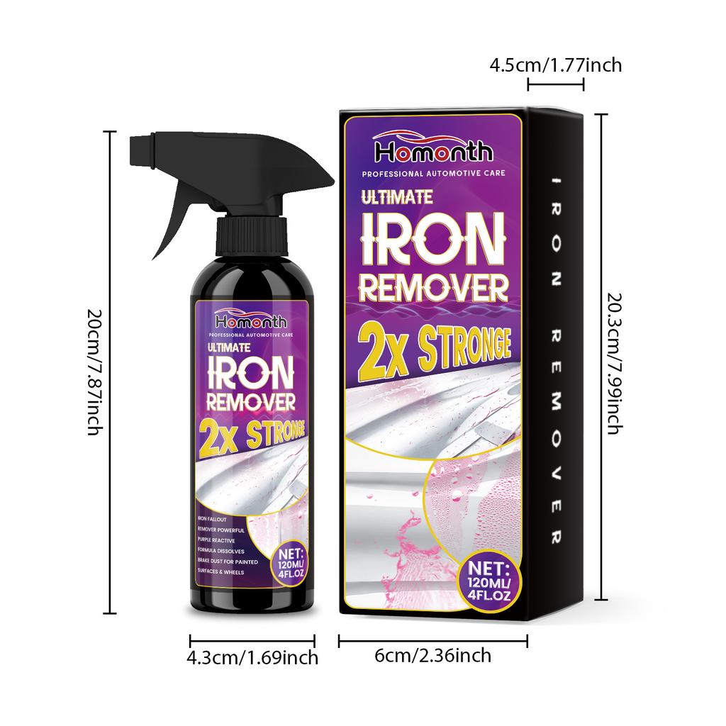 120ml Potente Spray Rimuovi Ruggine per Metalli Auto Inibitore di Ruggine Derusting Spray Casa Cerchi Auto Antiruggine Ferro Pulizia Potente Manutenzione Auto