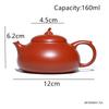 160ml Chinese Yixing Purple Clay Teapots Tradition Handmade Beauty Tea Pot Raw Ore Zhu Mud Kettle Household Zisha Tea Set
