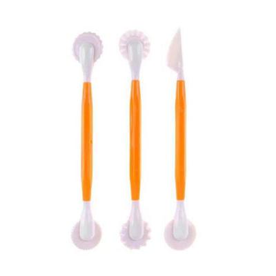 3Pcs DIY Plastic Baking Cake Carving Pen Decorating Tools Fondant Modelling