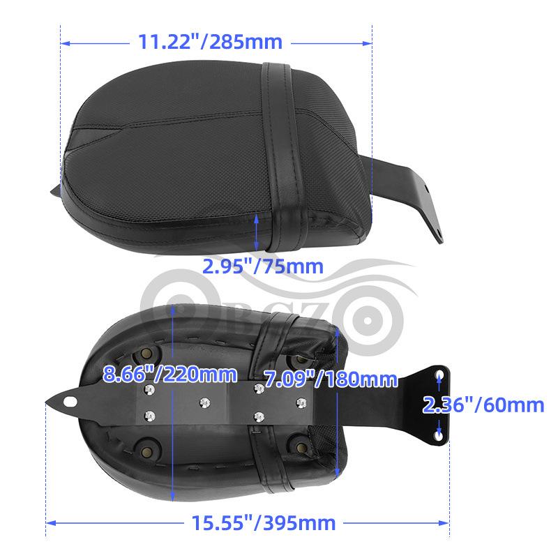 US Victory Judge Rear Leather Seat Cushion and Bag - Motorcycle Accessories