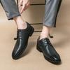 Brand Men's Business Wedding Dating Leather Formal Shoes Classic Retro Style Brogue Shoes Quality Gentleman Elegant Oxford Shoes