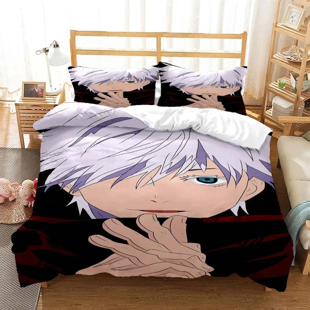 3D Anime Jujutsu Kaisen Digital Print Polyester Bedding Sets Covers Boys Duvet Cover Set For Teens Bedding Set Home Textiles