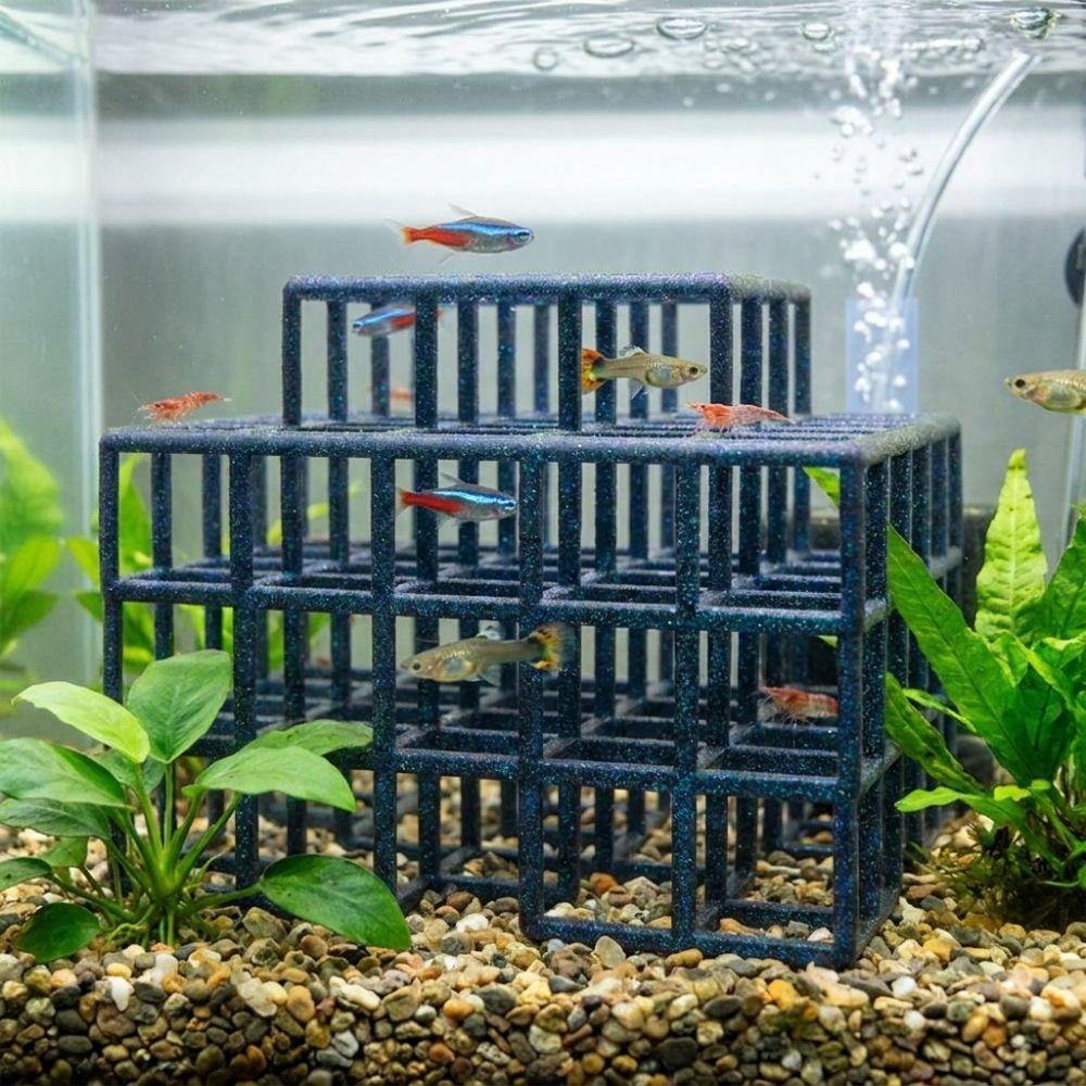 Hollow Out Aquarium Cave Shelter 3D Printed Shrimp Hiding Place  Aquatic Pets