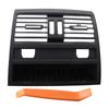 Rear AC Center Console Fresh Air Outlet Vent Grille Cover Fits BMW 5 F10 Black