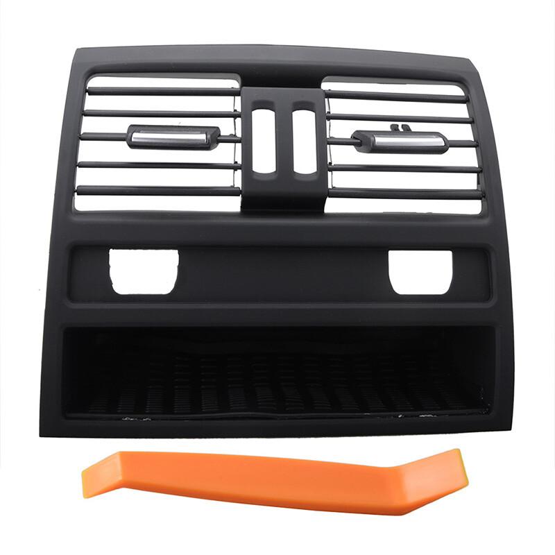 Rear AC Center Console Fresh Air Outlet Vent Grille Cover Fits BMW 5 F10 Black