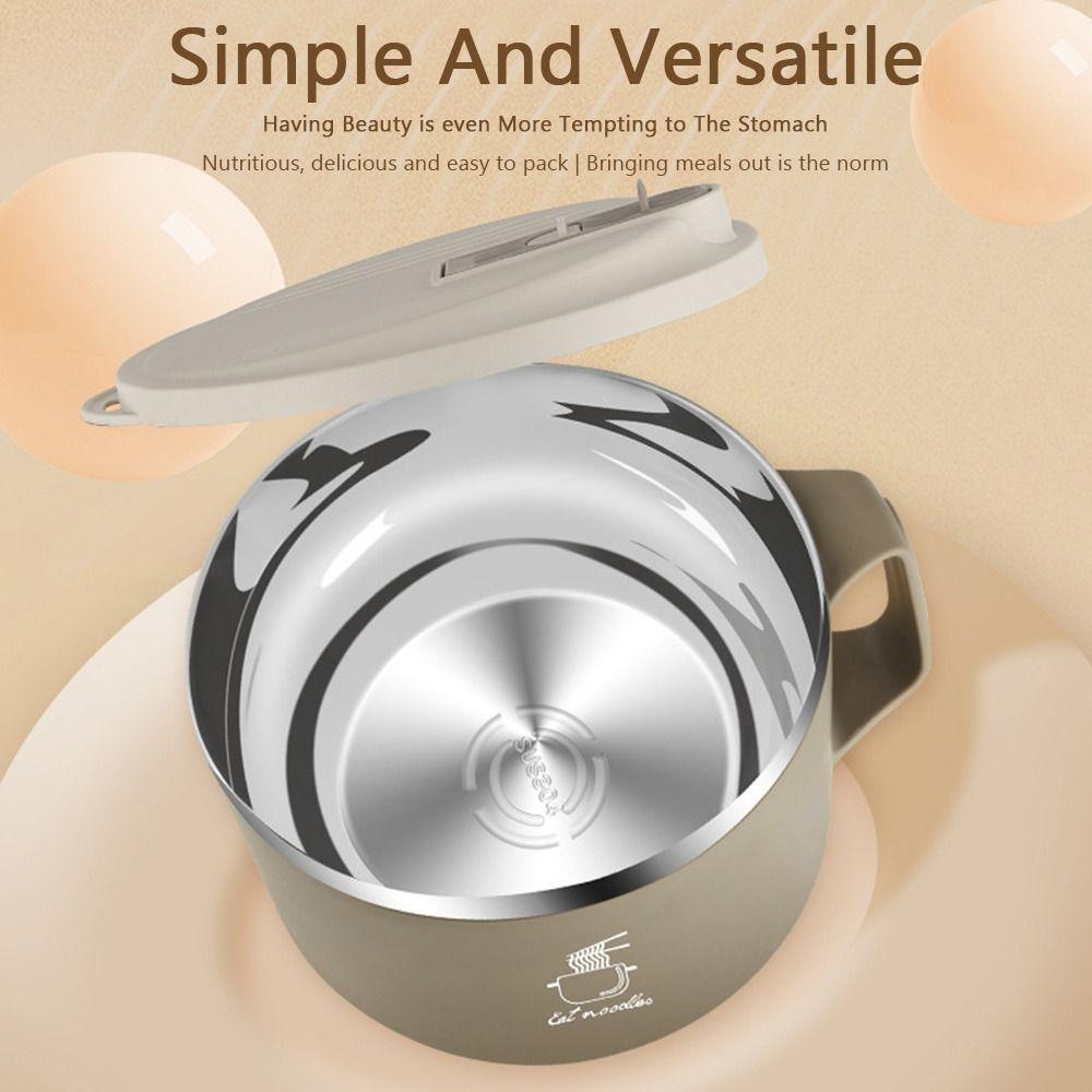 304 Stainless Steel Heat-Insulated Soup Mug 1100/1700ml Dormitory Lunch Box Soup Cups  On-the-Go