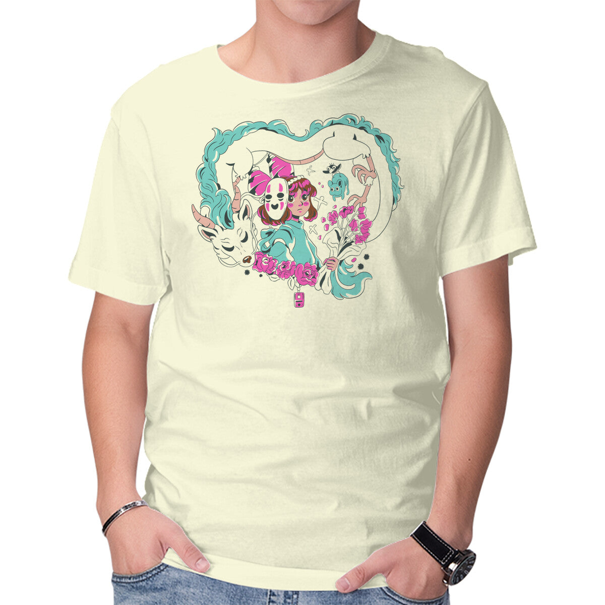 Unisex Crew Neck T-Shirt Nothing That Happens Is Ever Forgotten Graphic Short Sleeve Casual Tee M