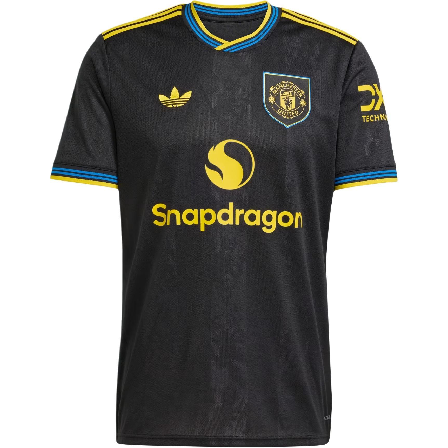 adidas Manchester United 2025/2026 Third Kit  Black  Men s KD4225 S