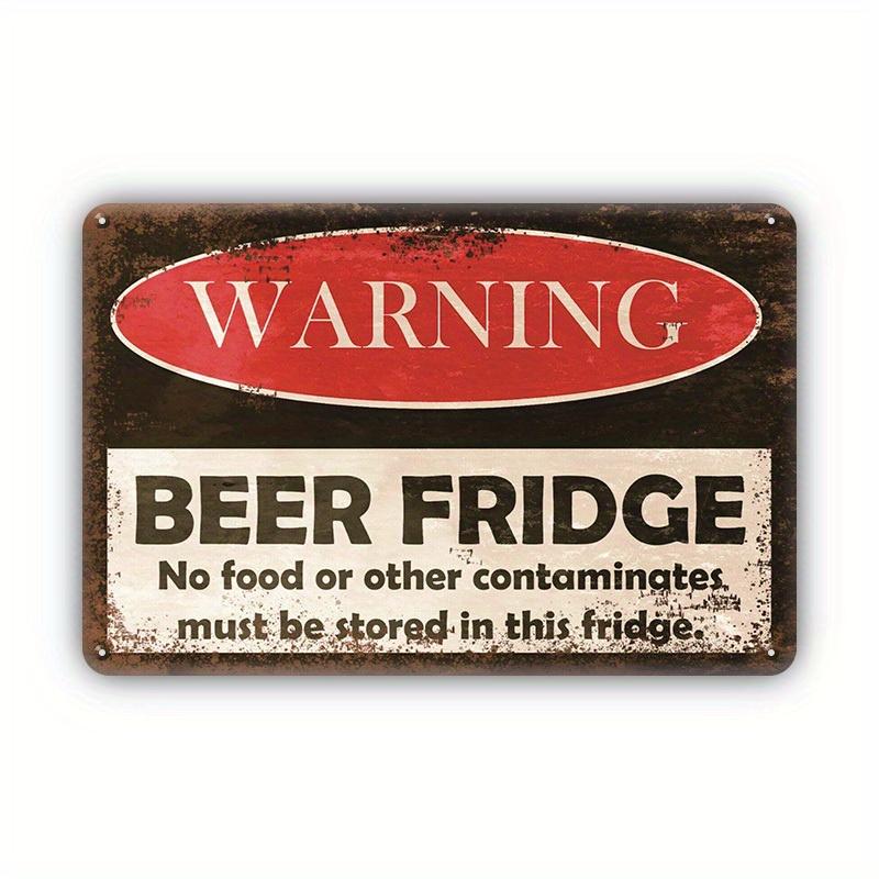 Warning Notice Vintage Metal Tin Poster Funny Metal Tin Signs Posters Plate for Garage Bar Cafe Club Home Room Wall Decor
