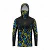 MALFC Fishing Apparel Men Hood Fishing Shirt Long Sleeve Fishing T Shirt Uv Protection