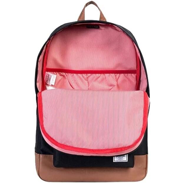 Рюкзак Herschel Heritage black/tan synthetic leather (10007-00055)