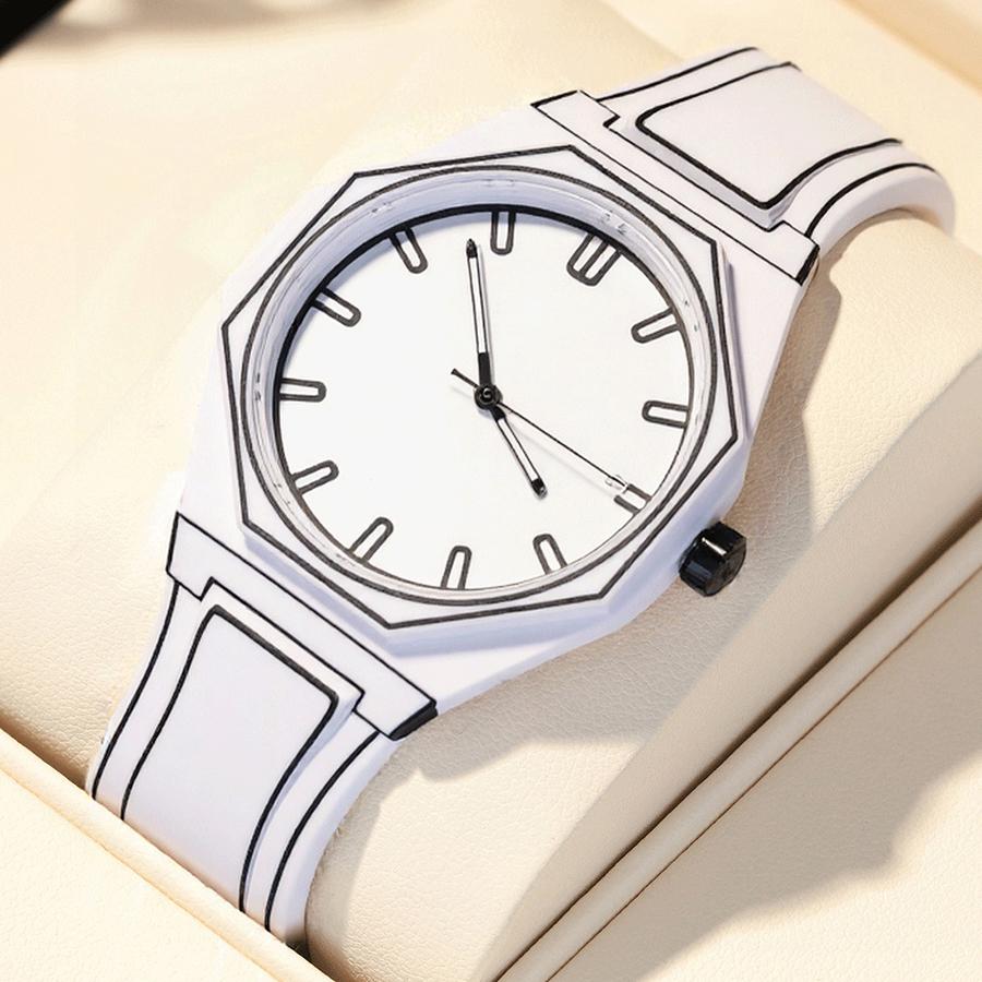 New Men's Watches Business Waterproof Silicone Wristbands Fashionable And Casual Quartz Watches for Man Male Teen Reloj Hombre