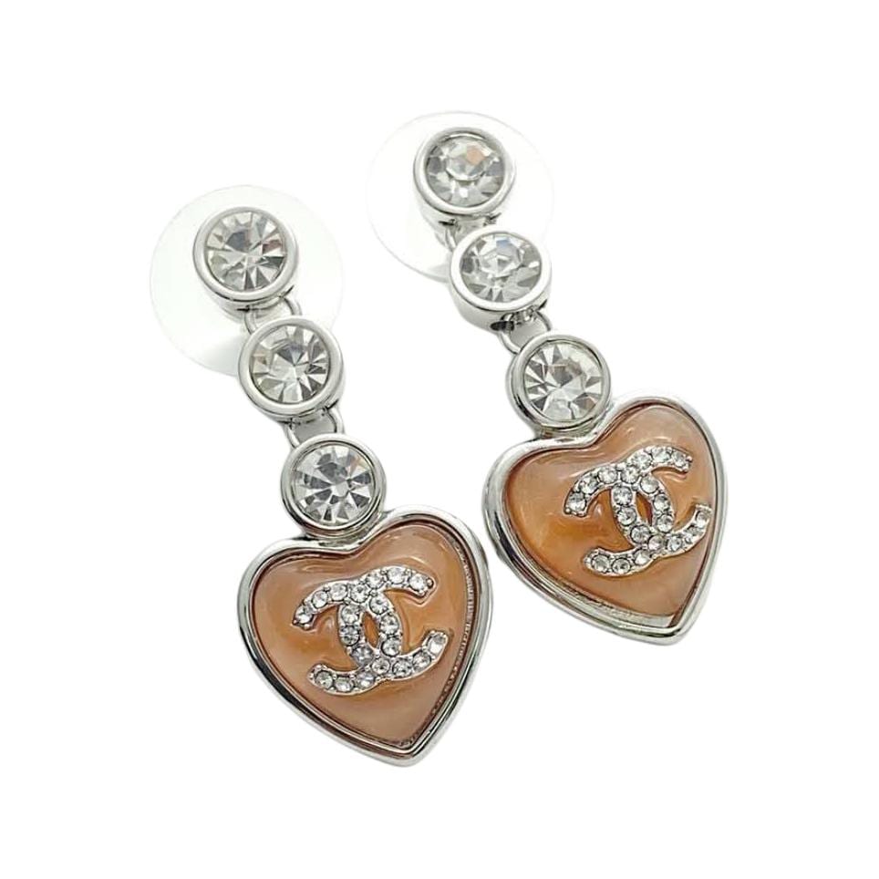 CHANEL Earrings Women's Silver 118009243
