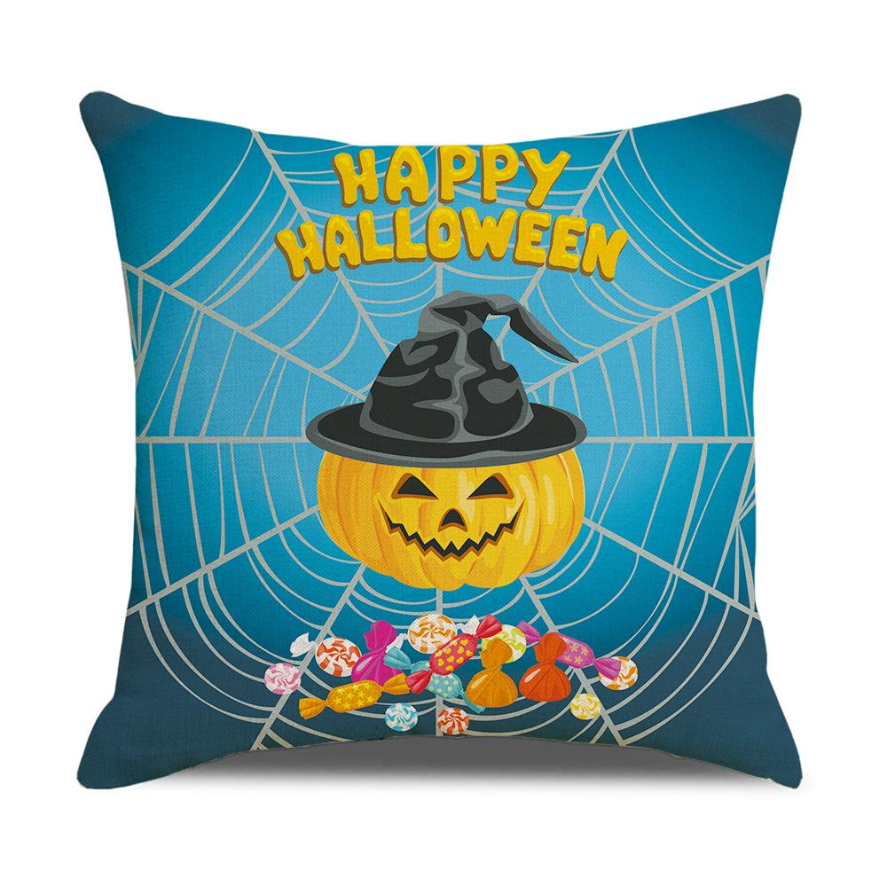 Halloween Pillowcase Spoof Pumpkin Living Room Sofa Linen Cushion Cover Bedroom Bedside Pillow
