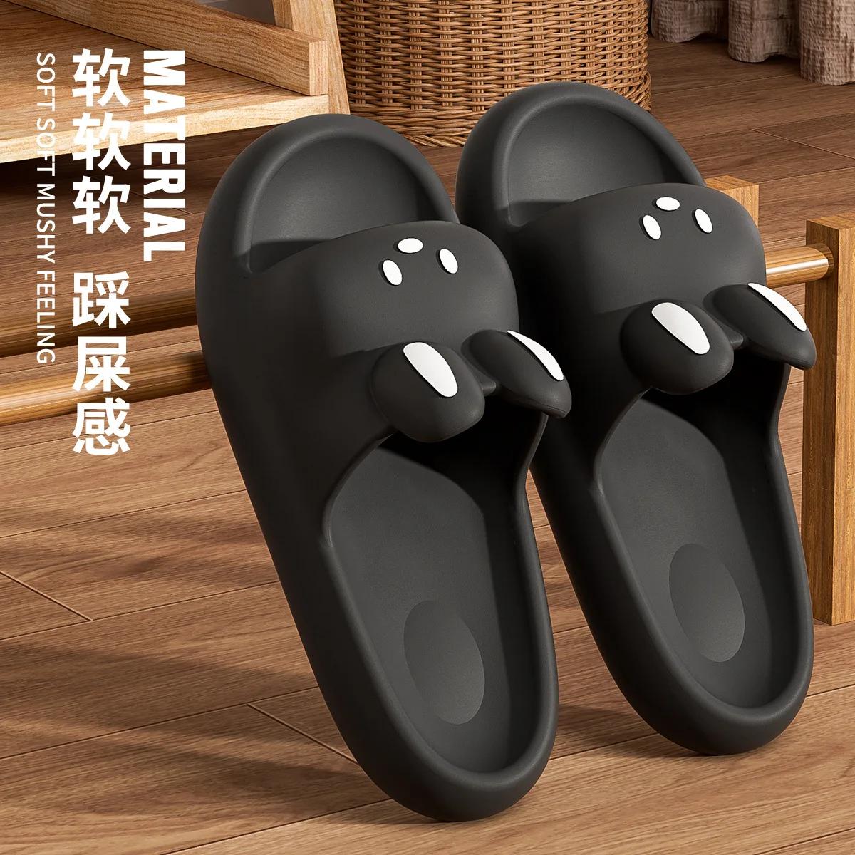 

Fashion Pillow Rabbit Slippers for Women and Men | House Slides Shower Sandals | Extremely Comfy | Cushioned Thick Sole 2025 36-37 чёрный