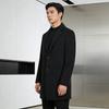 Yalu Men's Wool Blend Lapel Overcoat
