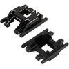 Black Coating Brass Skid Plate Transmission Mount for 1/18 RC Crawler TRX4M Upgrade, 60g