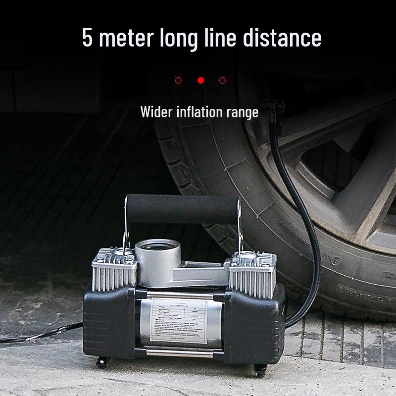 Portable High-Power 12V Car Air Pump with Fast Charging