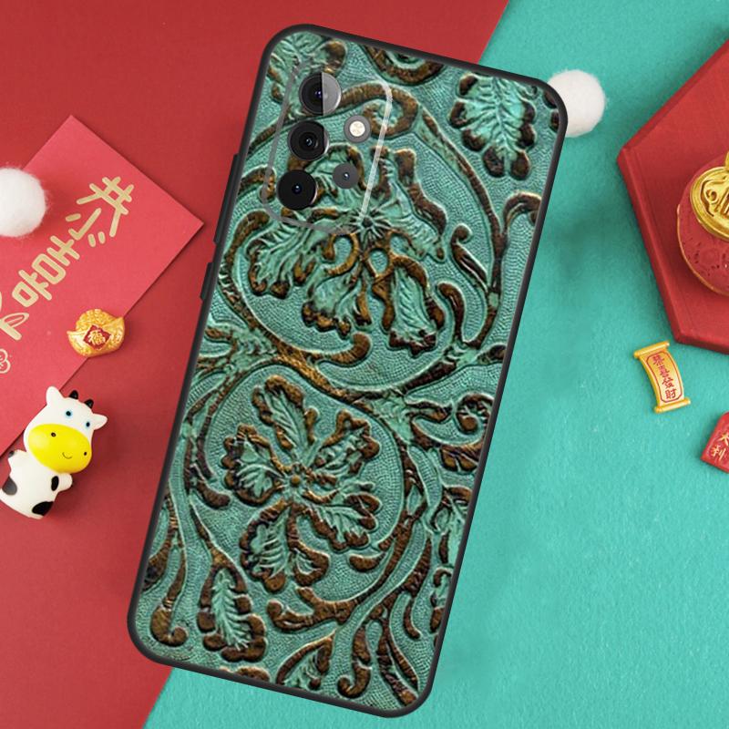 

Brown Tooled Leather Pattern Case For Samsung Galaxy A16 A17 A54 A34 A14 A15 A35 A55 A52 A12 A32 A13 A33 A53 A26 A36 A56 Samsung A56