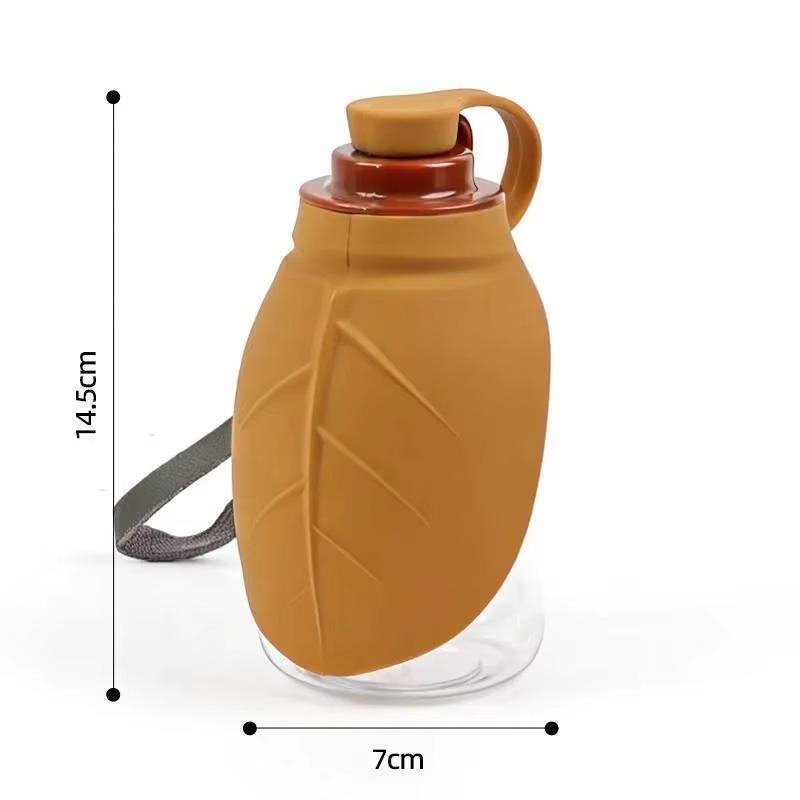 Mini Collapsible Silicone Pet Water Bottle Portable Foldable Bowl Outdoor Travel Leak-Proof Drinking Cup for Dogs Cats Hiking