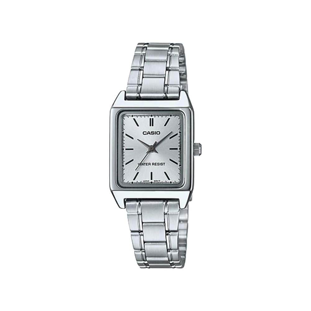 Casio Standard Analogue Ladies Watch LTP-V007D-7E Silver Stainless Steel Water Resistant