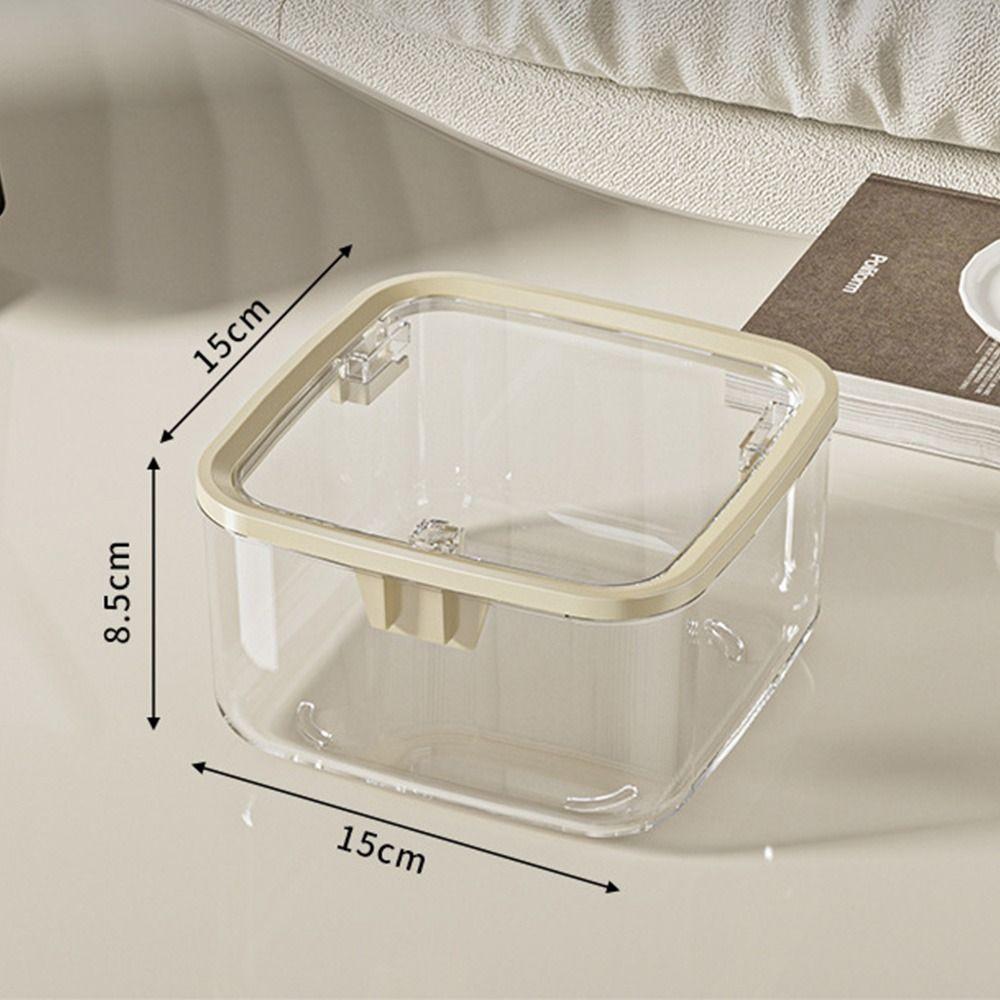 1Pcs Bedroom Desk Storage Box Light Luxury Trash Garbage Can New Desktop Bin