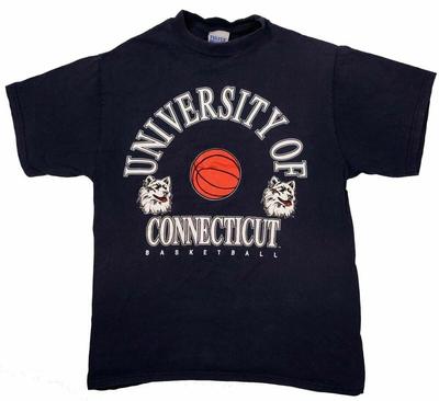 University Of Connecticut Basketball Vintage Huskies Sports Hoops Unisex T-Shirt