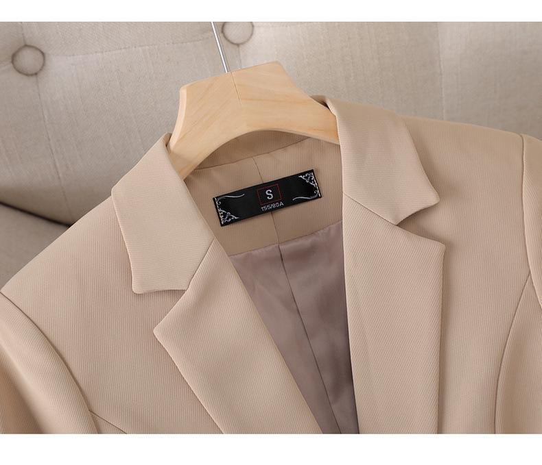 Petite Women's High-End Suit Jacket: Long Sleeve Professional Wear for Work