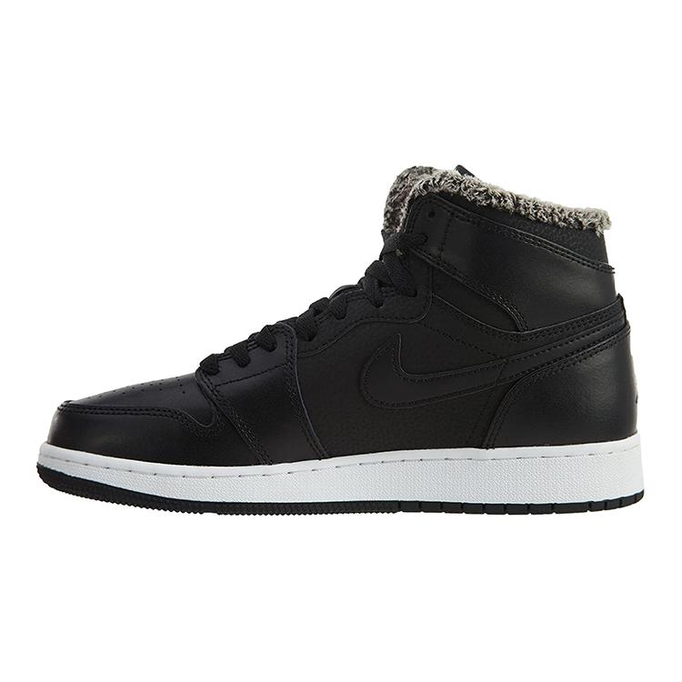 

new Jordan 1 Retro High Fleece Black Pink GS 36