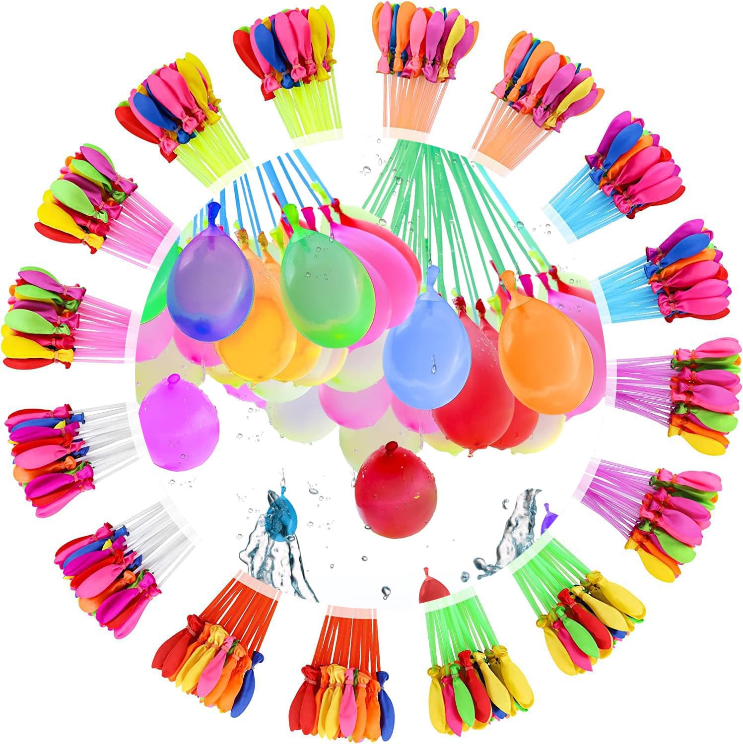 

Water Balloons, Water Balloons, Bulk Water Balloons, Magic Balloons, Water Bombs for Hot Summer Water Play (37 Balloons x 30 Bundles, 1110 Pieces)