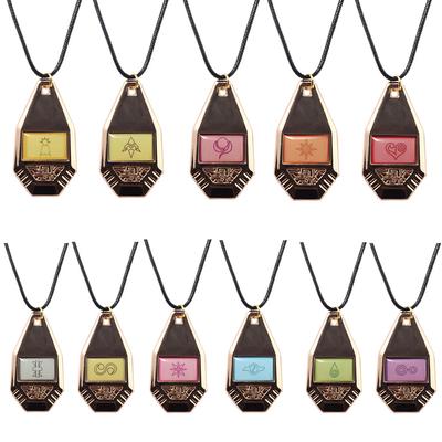 Digimon Adventure Tag & Crest Necklace Digital Monster Courage Friendship Love Hope Evolution Pendant Necklace Gift Toy