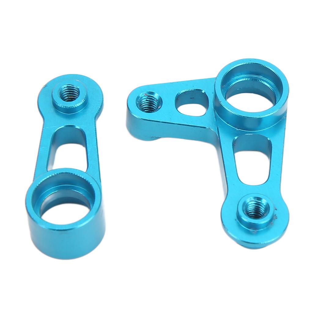 RC Steering Arm Kit Aluminum Alloy Flexible RC Steering Servo Horn Arm for Tamiya XV01 FF03 1 10 RC Car Blue