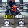 5 3/4"LED Headlamp 5.75 Inch Motorcycle LED Headlight Faro Moto Light Halo White DRL Angel Eyes For Dyna Sportster Softail