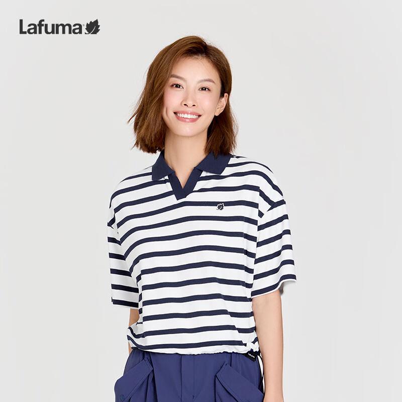 Lafuma Women's 2025 Summer Striped Outdoor Polo T-Shirt