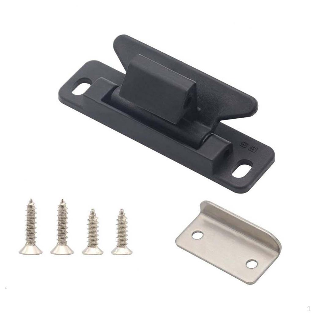 Closet Door Catch RV Cabinet Latch Nylon Metal Universal Drawer for Boat