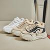 MCTIN Shoes for Women Winter Plush Chunky Sneakers Lace Up Casual Thick Soled Warm Shoes