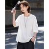 Demana Women's Oxygen Cotton Loose Fit Irregular Hem Blouse