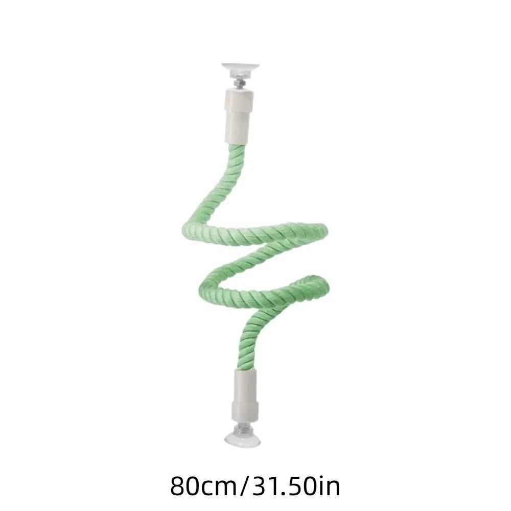 Comfortable Grip DIY Bendable Perch for Birds Cotton Rope Parrot Standing Perch  Cage Enrichment